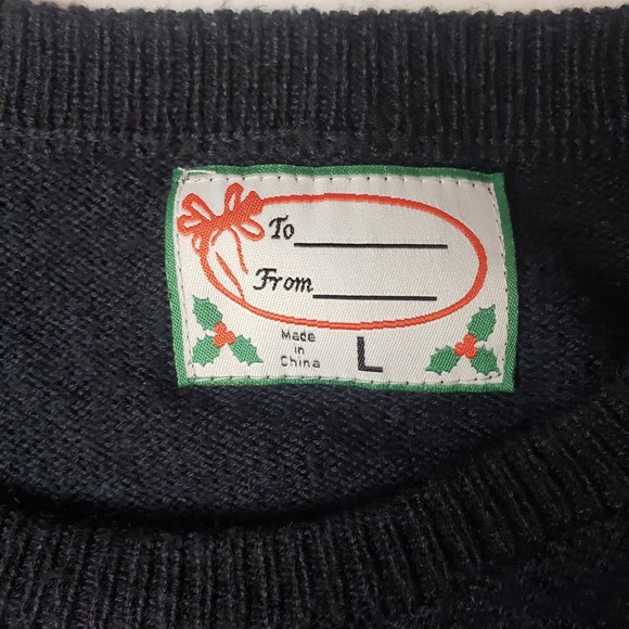 BREW DOLPH REIN BEER Ugly Christmas Sweater Size Large - Picture 3 of 5